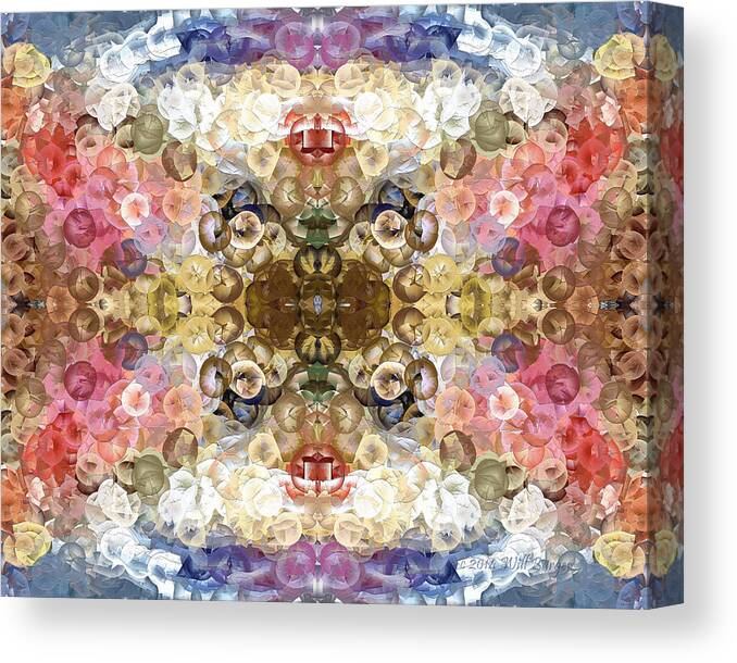 Abstract Canvas Print featuring the painting Flowers for the Fish Nbr 2L by Will Barger