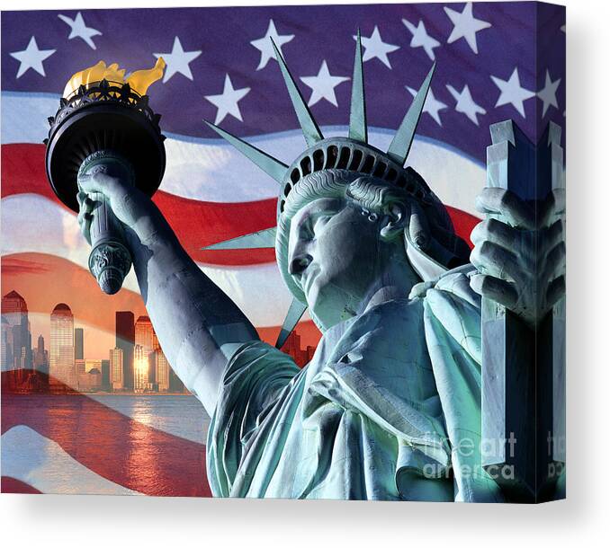 Digital Art Canvas Print featuring the photograph Freedom by Edmund Nagele FRPS