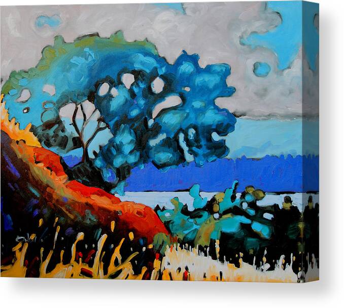 Rob Owen Canvas Print featuring the painting Gary Oak nfs by Rob Owen