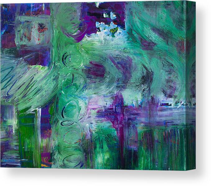 Movement Canvas Print featuring the painting Get Moving by Kerima Swain