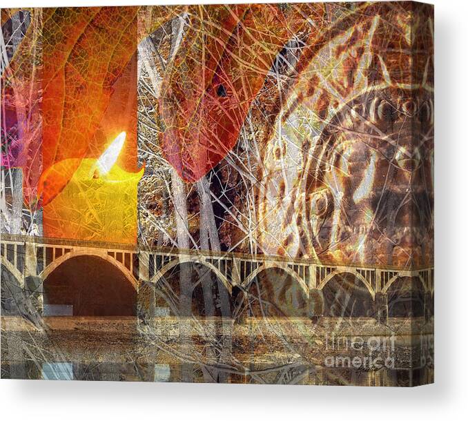 Abstract Canvas Print featuring the photograph Golden Age by Kristen Fox