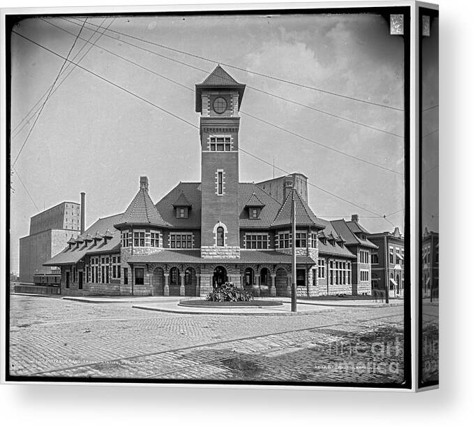 Loc Canvas Print featuring the photograph Grand Trunk Station by Russell Brown