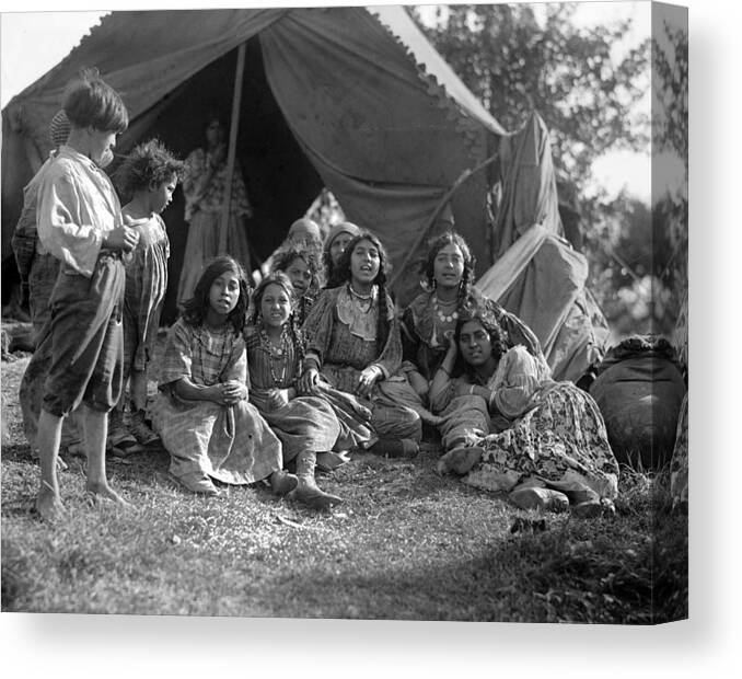 1923 Canvas Print featuring the photograph Gypsies, C1923 by Granger