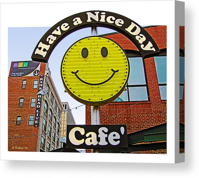 Cafe'　by　Art　Canvas　Nice　Canvas　Brian　Have　Day　Art　America　a　Wallace　Print　Fine