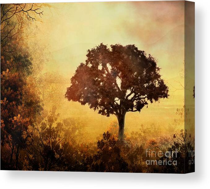 Dawn Canvas Print featuring the digital art Heavenly Dawn by Peter Awax