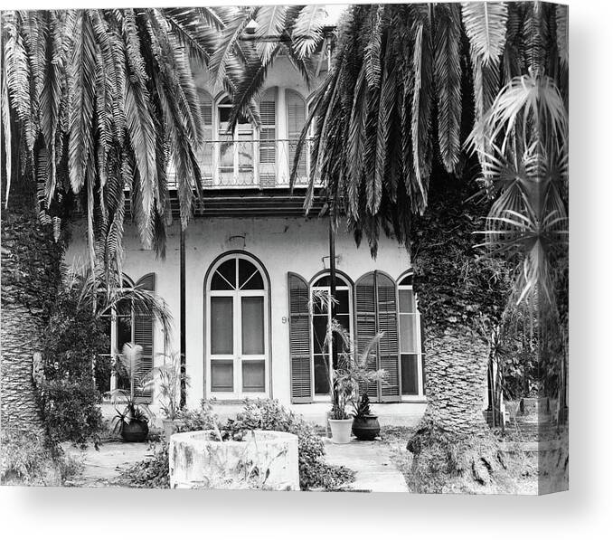 1964 Canvas Print featuring the photograph Hemingway House, 1964 by Granger