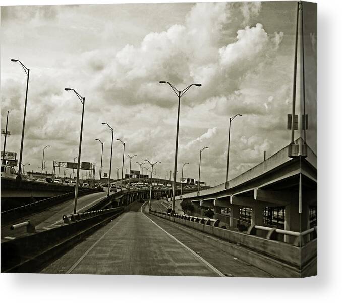 New Orleans Canvas Print featuring the photograph Highway to Hell in New Orleans by Louis Maistros