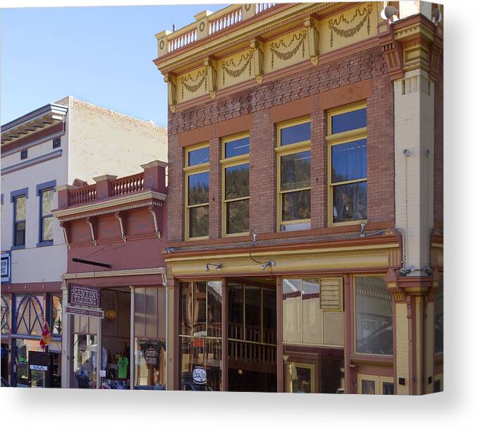 Buildings Canvas Print featuring the photograph Historic Georgetown Colorado by Ann Powell