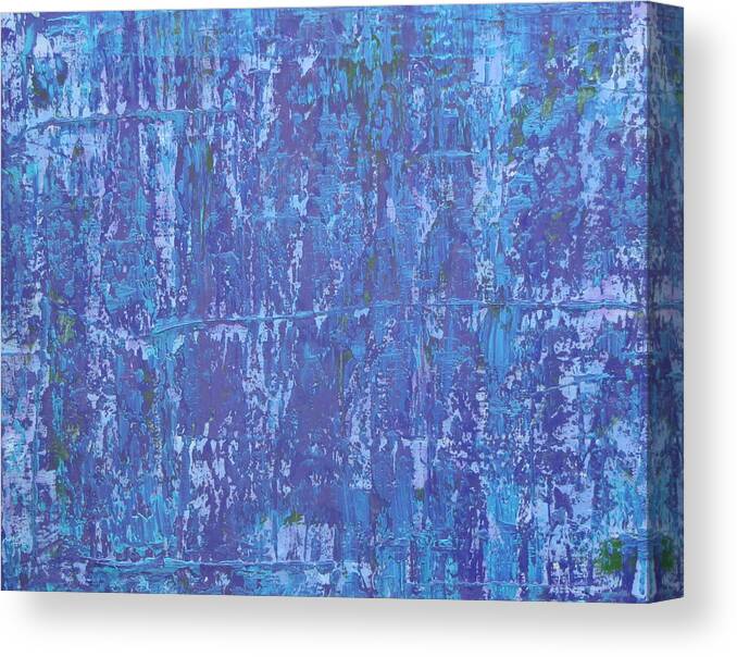 Abstract Canvas Print featuring the painting Ice Age by J Loren Reedy