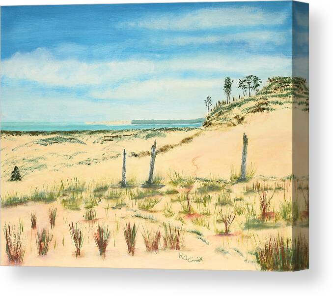 Indian Trail Canvas Print featuring the painting Indian Trail by Rich Civiok