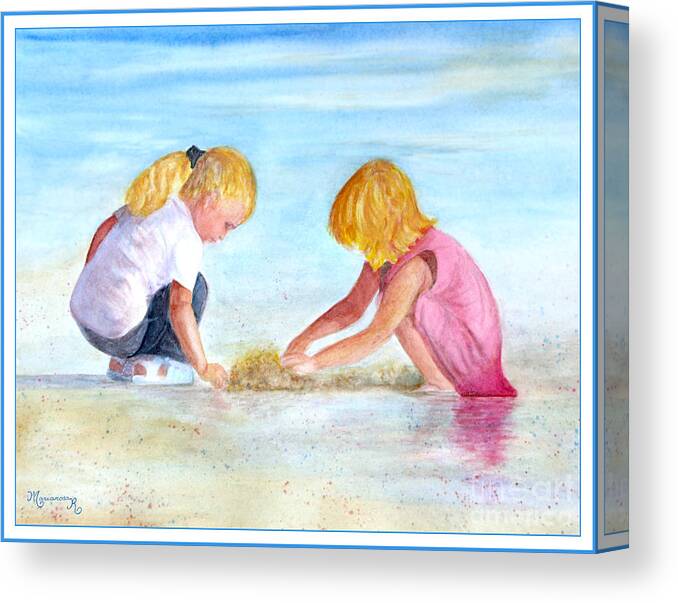 Water Canvas Print featuring the painting Innocence by Mariarosa Rockefeller