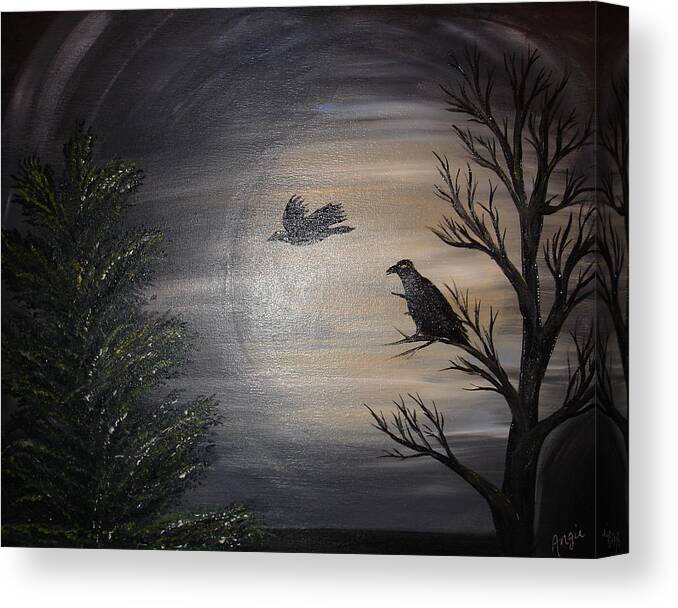 Mystic Canvas Print featuring the painting Into the Mystic by Angie Butler