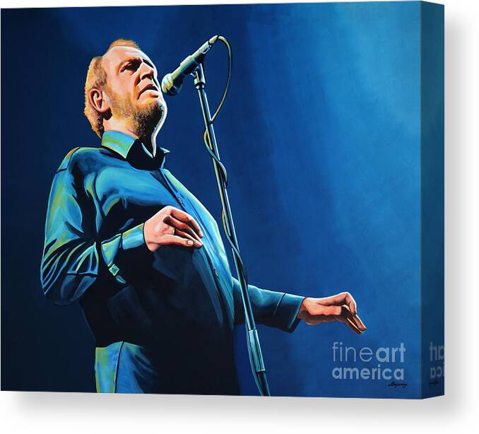 Joe Cocker Canvas Print featuring the painting Joe Cocker Painting by Paul Meijering