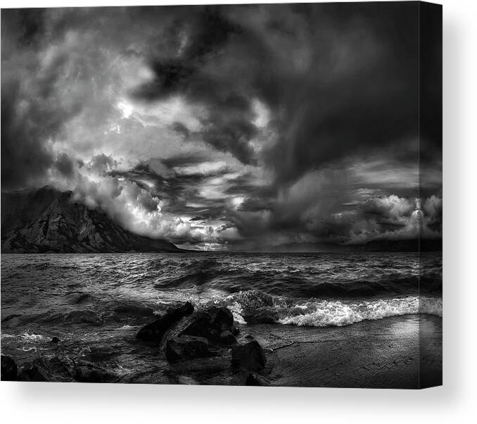 Yukon Canvas Print featuring the photograph Just Before The Storm ... by Yvette Depaepe