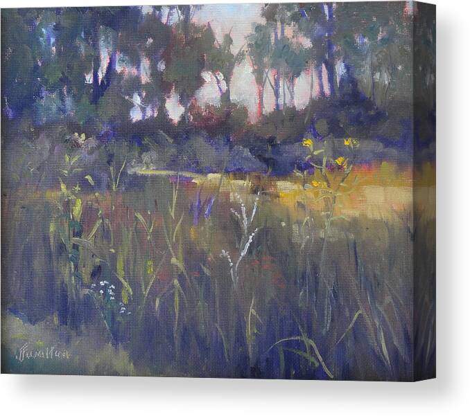 Kingwood Center Canvas Print featuring the painting Kingwood Prairie by Judy Fischer Walton