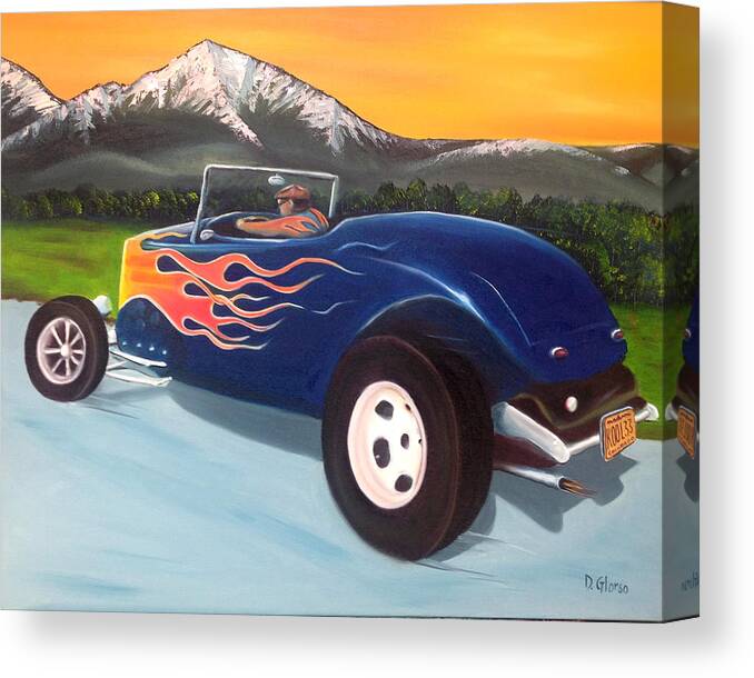 Glorso Art Canvas Print featuring the painting Kool 33 by Dean Glorso