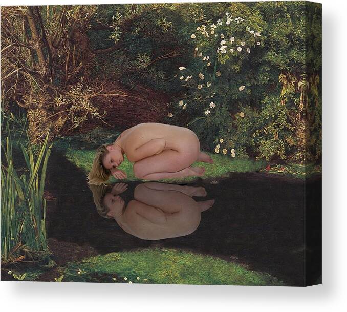 Nude Canvas Print featuring the photograph Lady of the Lake by Don McCunn