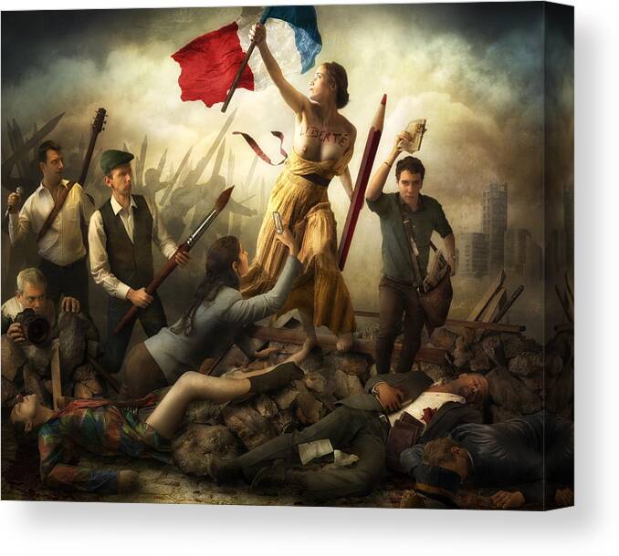 Camera Canvas Print featuring the photograph Liberta? D'expression by Christophe Kiciak