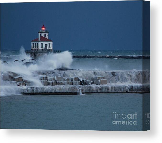 Lighthouse Canvas Print featuring the photograph Lighting the Way by Rod Best