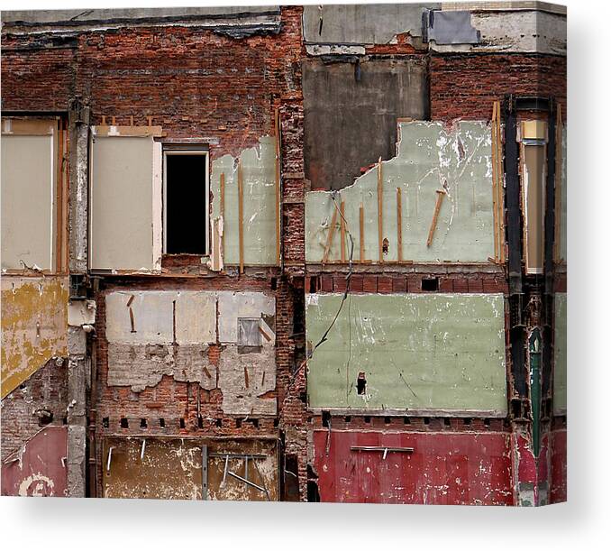 Philadelphia Canvas Print featuring the photograph Lives Laid Bare by Richard Reeve