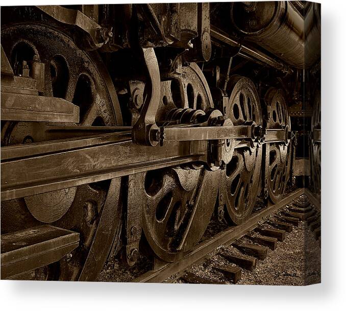 Locomotive Canvas Print featuring the photograph Locomotive No. 3 by Joe Bonita