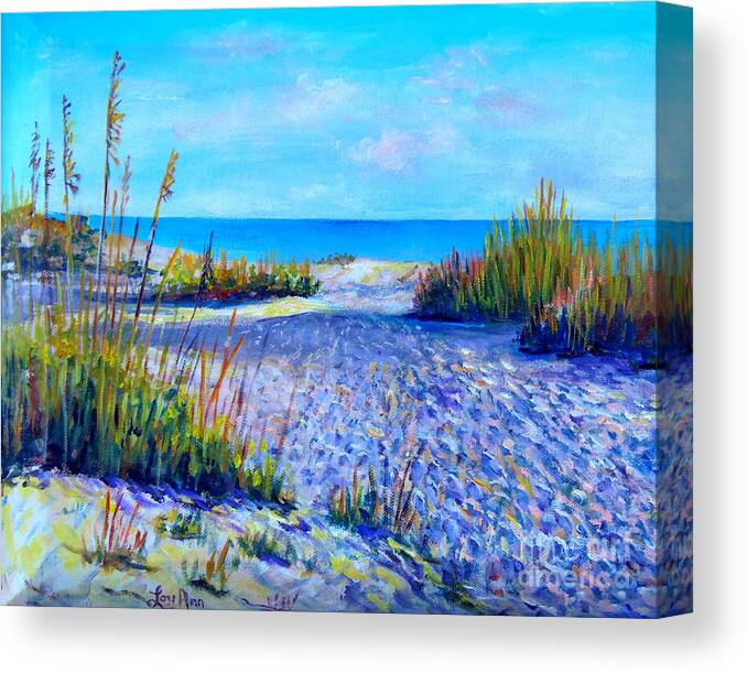 Longboat Key View Canvas Print featuring the painting Longboat Key View by Lou Ann Bagnall