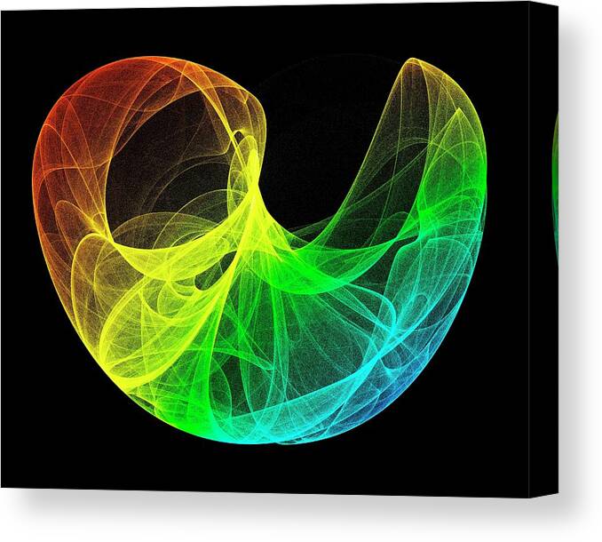 Attractor Canvas Print featuring the photograph Lorenz Attractor by Alfred Pasieka