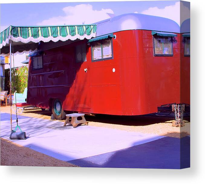Love Shack Canvas Print featuring the photograph TRAILER MADE Palm Springs by William Dey
