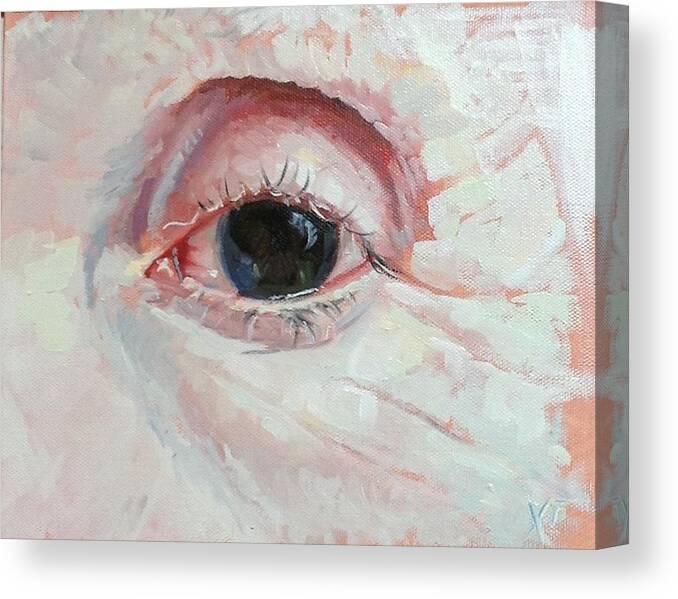 Eye Canvas Print featuring the painting Mega Ditto by Christy Sawyer