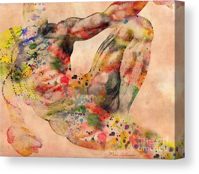 Michelangelo Canvas Print featuring the painting Michelangelo by Mark Ashkenazi