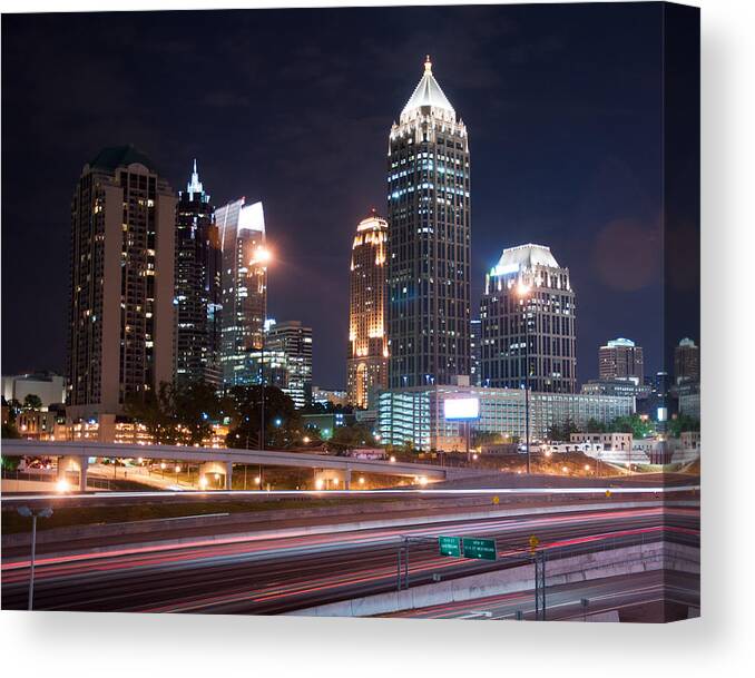 Atlanta Canvas Print featuring the photograph Midtown Atlanta by Daryl Clark