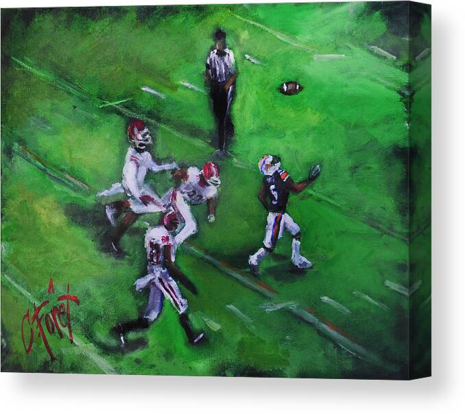Auburn Canvas Print featuring the painting Miracle In the Making by Carole Foret