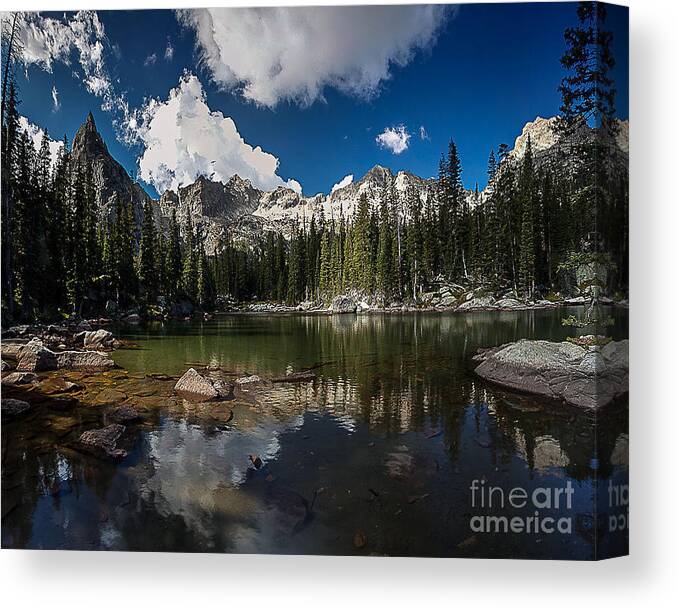 Nature Canvas Print featuring the photograph Mirror Lake by Steven Reed