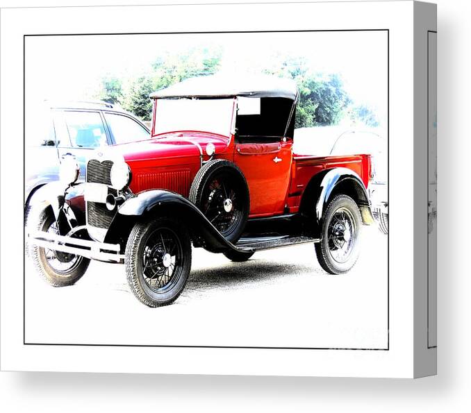 Transportation Canvas Print featuring the photograph Model Ford Truck 1920's by Marcia Lee Jones