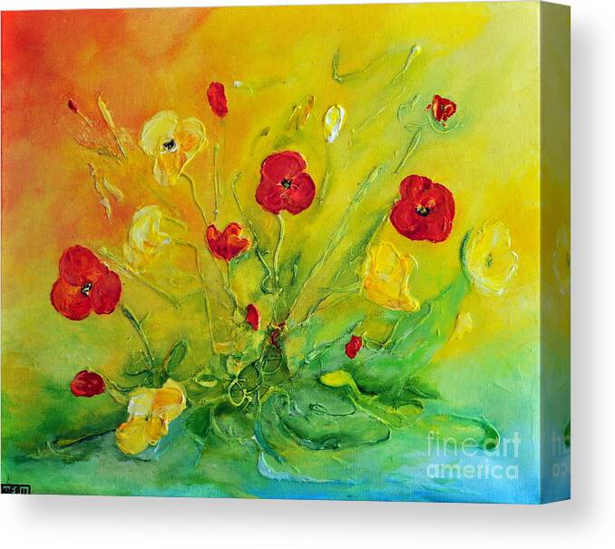 Acrylic Canvas Print featuring the painting My Favourite by Teresa Wegrzyn