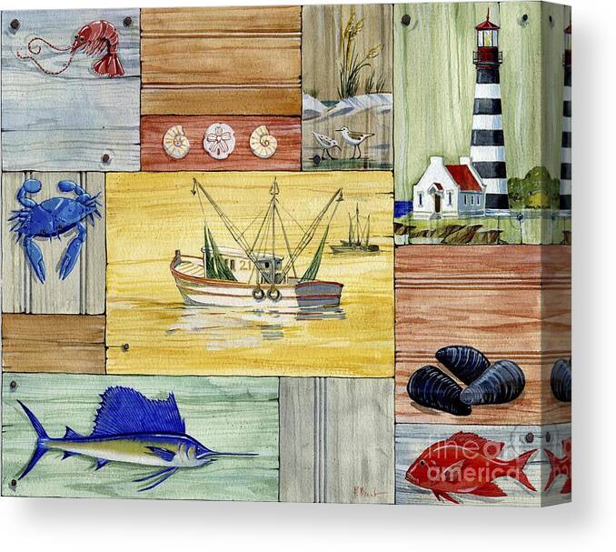Nantucket Canvas Print featuring the painting Nantucket III by Paul Brent