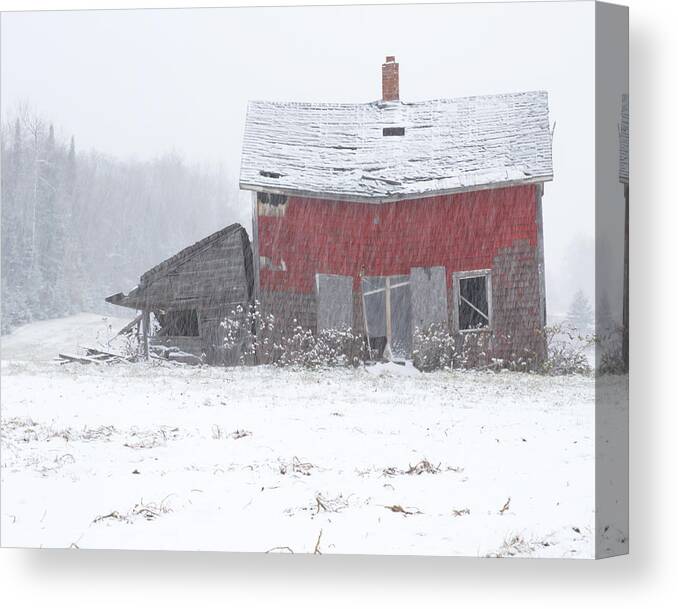 Barn Canvas Print featuring the photograph Needs Work by Jack Zievis