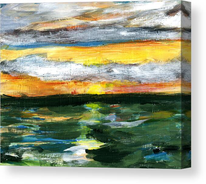 Donna Crosby Canvas Print featuring the painting No Questions by Donna Crosby