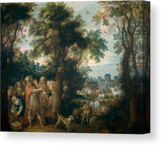 Noah Directs The Entry Of Animals Into The Ark Canvas Print Canvas Art By Frans Francken
