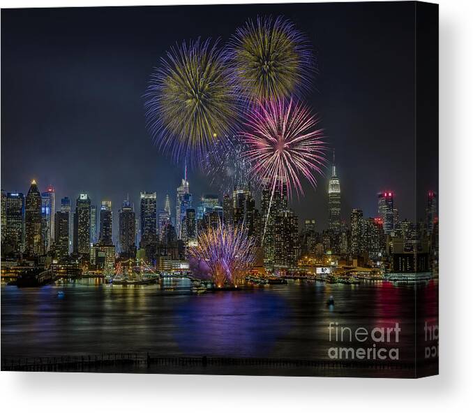 New York City Canvas Print featuring the photograph NYC Celebrates Fleet Week by Susan Candelario