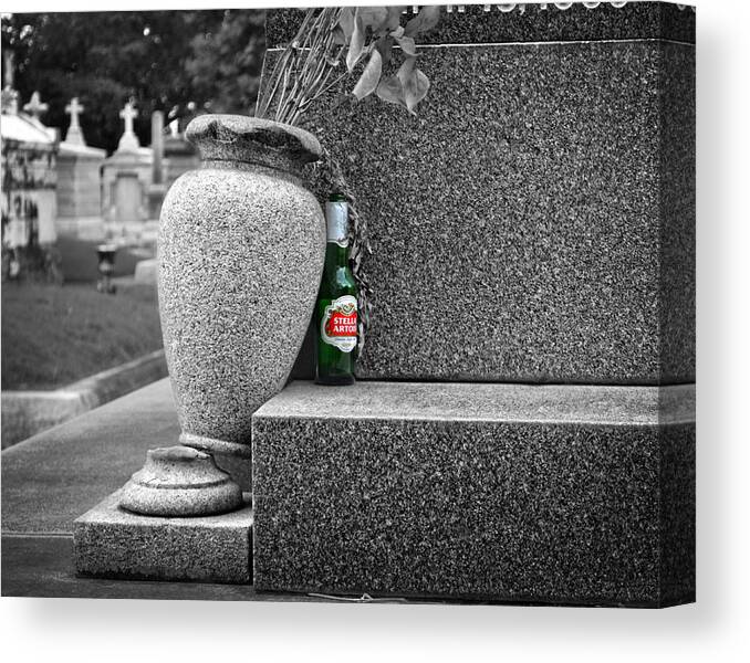 Cemetery Canvas Print featuring the photograph Ode to a Good Man Southern Louisiana by Maggy Marsh