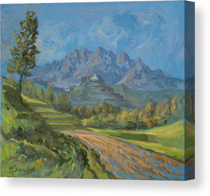 Landscape Canvas Print featuring the painting Once upon a time in Brianza by Marco Busoni
