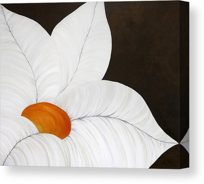 Flower Canvas Print featuring the painting Orange Crush by Tamara Nelson