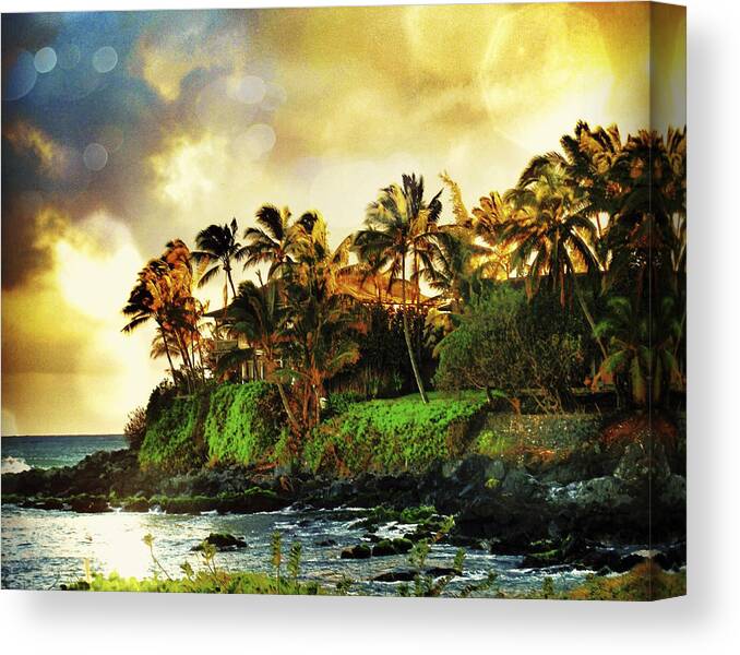Maui Canvas Print featuring the painting Paia Sunrise by Stacy Vosberg