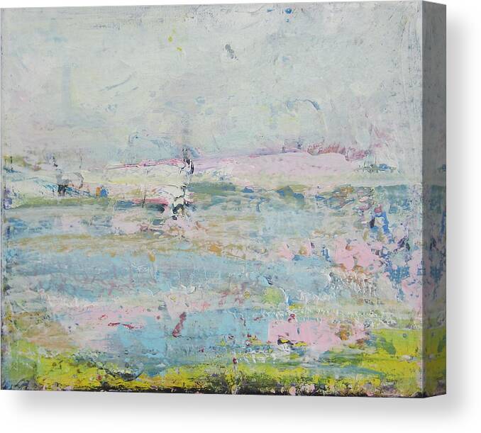 Landscape Canvas Print featuring the painting Peinture abstraite sans titre 7 by Francine Ethier