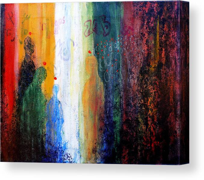 Abstract Canvas Print featuring the painting Pentecost by Jim Whalen
