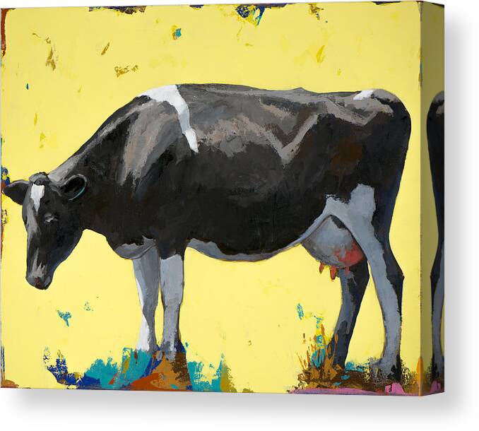 Cow Canvas Print featuring the painting People Like Cows #12 by David Palmer