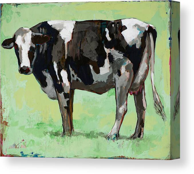 Cow Canvas Print featuring the painting People Like Cows #5 by David Palmer