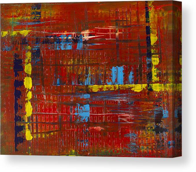 Abstract Canvas Print featuring the painting Perspectival Antecedents by Robert Horvath