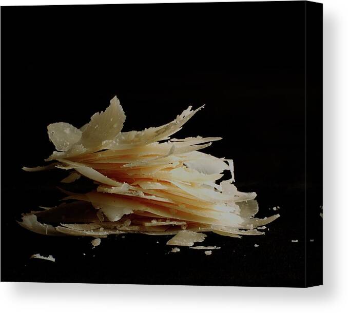 Dairy Canvas Print featuring the photograph Pieces Of Parmesan Cheese by Romulo Yanes